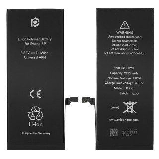 Batéria pre Apple iPhone 6 Plus, 2915 mAh, montážny popruh súčasťou balenia  Batéria pre Apple iPhone 6 Plus, 2915 mAh, montážny popruh súčasťou balenia