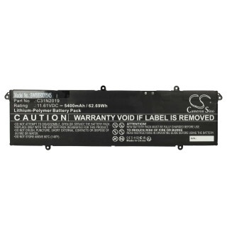 Batéria pre Asus VivoBook Pro 14 / Pro 14X / Pro 15, C31N2019, 5400 mAh