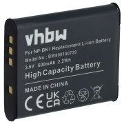 Batéria NP-BK1 pre Sony CyberShot DSC-S750 / DSC-S950 / DSC-W370, 600mAh Batéria NP-BK1 pre Sony CyberShot DSC-S750 / DSC-S950 / DSC-W370, 600mAh