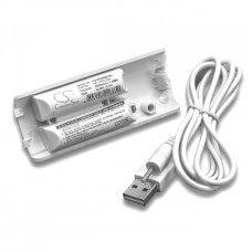 Batéria pre diaľkový ovládač Nintendo Wii biela 400mAh