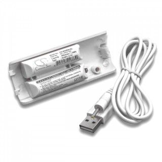 Batéria pre diaľkový ovládač Nintendo Wii biela 400mAh