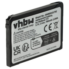Batéria pre Midland 777 / PMR446, 700 mAh