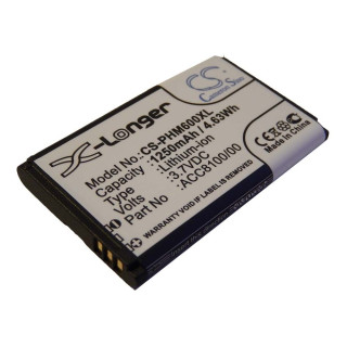 Batéria pre Philips Pocket Memo DPM6000 / DPM7000 / DPM8000, 1250 mAh