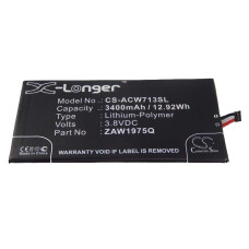 Batéria pre Acer Iconia Tab 7 / A1-713, 3400 mAh