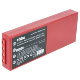 Batéria pre HBC Radiomatic BA210040 / BA211060, červená,  2000 mAh