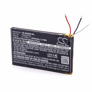 Batéria pre Sony NWZ-ZX1, 1000mAh