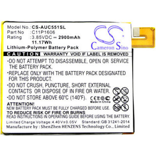 Batéria pre Asus Zenfone 3 Laser / ZC551KL, 2900 mAh