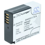 Batéria DMW-BLG10 / DMW-BLE9 pre Panasonic Lumix DMC-GF3 / DMC-GF6 / DMC-TZ81, 980 mAh Batéria DMW-BLG10 / DMW-BLE9 pre Panasonic Lumix DMC-GF3 / DMC-GF6 / DMC-TZ81, 980 mAh