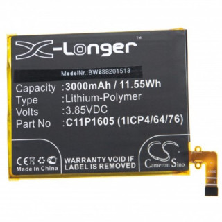 Batéria pre Asus ZenFone 3 Deluxe / ZS550ML, C11P1605, 3000 mAh Batéria pre Asus ZenFone 3 Deluxe / ZS550ML, C11P1605, 3000 mAh