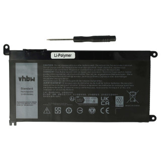 Batéria pre Dell Inspiron 5378 / Latitude 3490, WDX0R, 3650 mAh Batéria pre Dell Inspiron 5378 / Latitude 3490, WDX0R, 3650 mAh