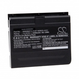 Batéria pre Clevo X8100, 4400 mAh