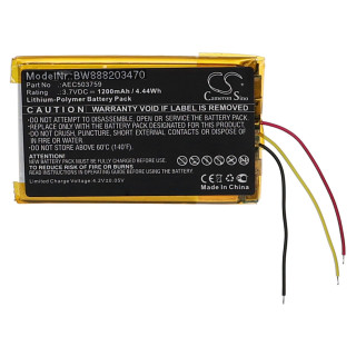 Batéria pre SteelSeries Arctis 1 / Arctis 3 / Arctis 7, AEC503759, 1200 mAh