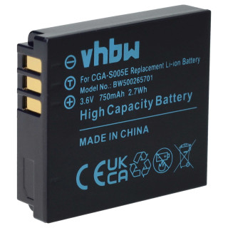 Batéria CGA-S005 pre Panasonic Lumix DMC-FC01 / DMC-FX8 / DMC-LX1, 750mAh