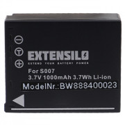 Batéria CGA-S007 pre Panasonic Lumix DMC-TZ5 / DMC-TZ4 / DMC-TZ3, 1000mAh