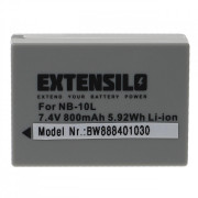 Batéria NB-10L pre Canon PowerShot SX40 / SX50 / G10, 800 mAh