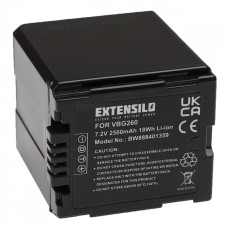VW-VBG260 Batéria pre Panasonic HDC-SD1 / HDC-HS100 / HDC-SD100 / HDC-SD707, 2500mAh