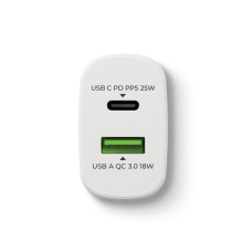USB-A / USB-C nabíjačka / adaptér, 25 W
