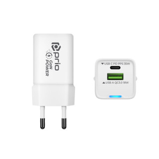 USB-A / USB-C nabíjačka / adaptér, GaN, PD, 35 W