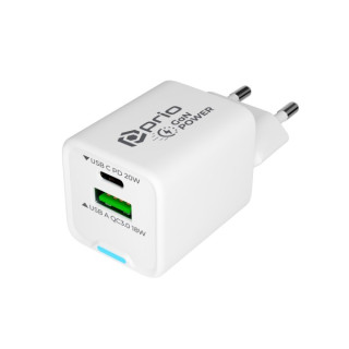 USB-A / USB-C nabíjačka / adaptér, GaN, PD, 20 W