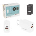 USB-A / USB-C nabíjačka / adaptér, GaN, PD, 20 W USB-A / USB-C nabíjačka / adaptér, GaN, PD, 20 W