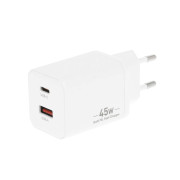 Nabíjačka / adaptér USB-A / USB-C, GaN, PD, 45W Nabíjačka / adaptér USB-A / USB-C, GaN, PD, 45W