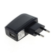USB nabíjačka / adaptér, univerzálna, funkcia AutoID, čierna, 2A