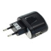 USB nabíjačka / adaptér, univerzálna, čierna, 1A