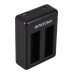 Nabíjačka batérií GoPro Hero 4, AHDBT-401, Dual, MicroUSB