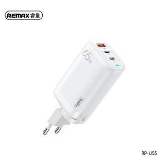 USB-A / USB-C nabíjačka / adaptér, GaN, PD, 65 W