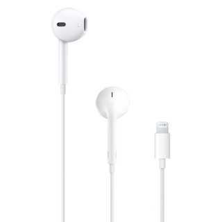 Slúchadlá Apple EarPods, konektor Lightning, biely