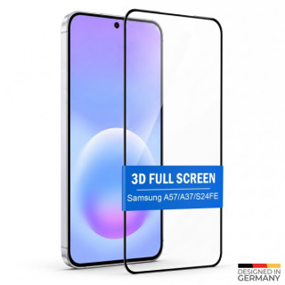 Tvrdené ochranné sklo pre Samsung Galaxy S24 FE / A57 / A37, Full Cover 3D, čierna Tvrdené ochranné sklo pre Samsung Galaxy S24 FE / A57 / A37, Full Cover 3D, čierna