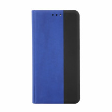 Flipové puzdro z umelej kože na Apple iPhone 13 Pro, modro-čierne