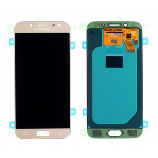 Sklo a LCD obrazovka pre Samsung Galaxy J5 (2017) / SM-J530, originál (OEM), zlatá