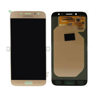 Sklo a LCD obrazovka pre Samsung Galaxy J7 (2017) / SM-J730, originál (OEM), zlatá