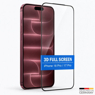 Tvrdené ochranné sklo pre Apple iPhone 17 Pro / iPhone 18 Pro, Full Cover 3D