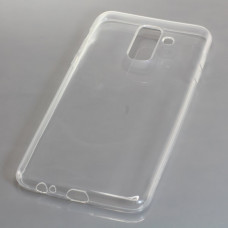 Silikónové puzdro Samsung Galaxy J8 (2018) priehľadné