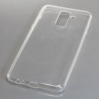 Silikónové puzdro Samsung Galaxy J8 (2018) priehľadné