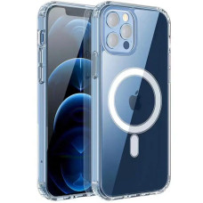 Silikónový obal pre Apple iPhone 16 Pro Max, Magsafe, priehľadný