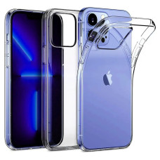 Silikónový obal pre Apple iPhone 16 Pro Max, priehľadný