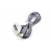 Dátový kábel USB pre ovládač Microsoft XBOX 360, sivý